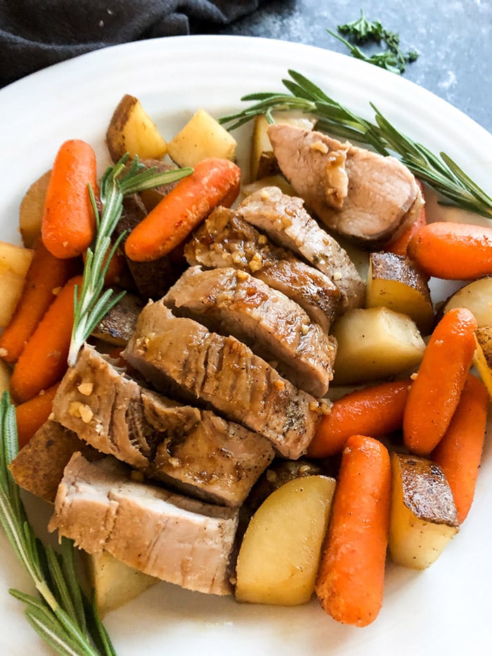 Potatoes and Carrots with Pork Tenderloin 