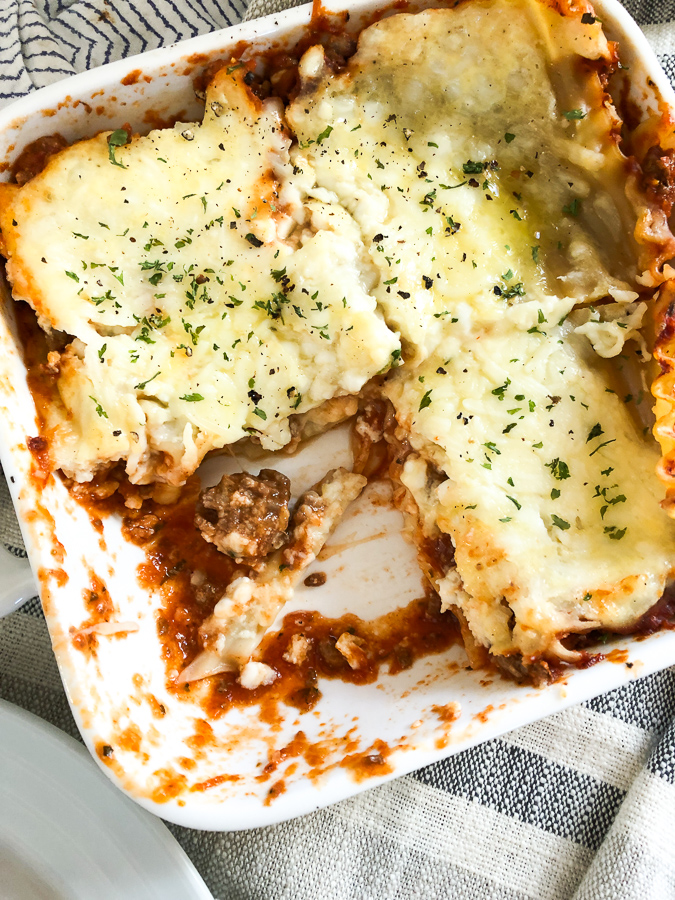 Lasagna Recipe for 2 servings 