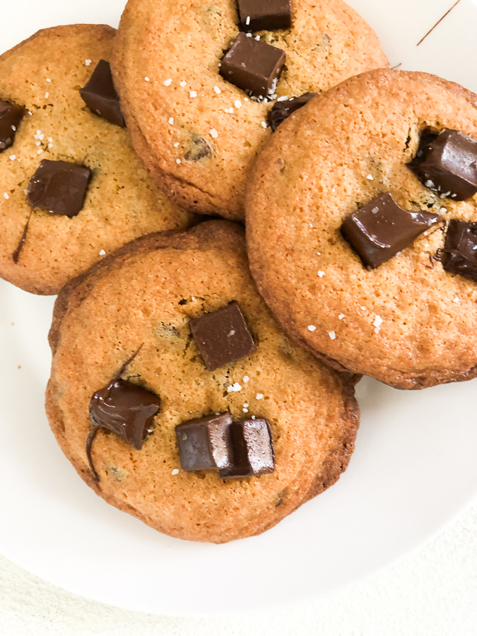 Malted Milk Cookies with Chocolate Chips 