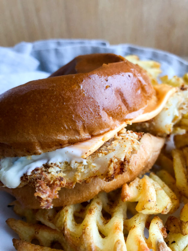 Air Fryer Crispy Fish Sandwiches Yummy Recipe