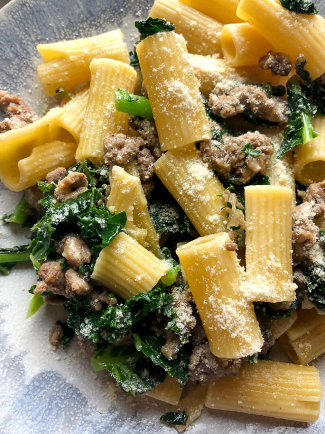 Rigatoni with Sausage and Kale Recipe Diaries