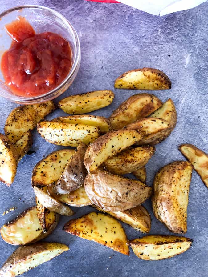 Cuñas de patata para freidora de aire 