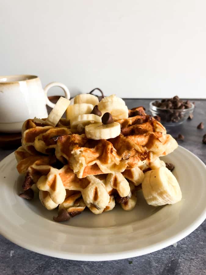 Low Fat and WW Friendly Banana Bread Waffles - Recipe Diaries