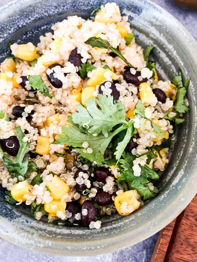 Corn and Black Bean Quinoa Salad 