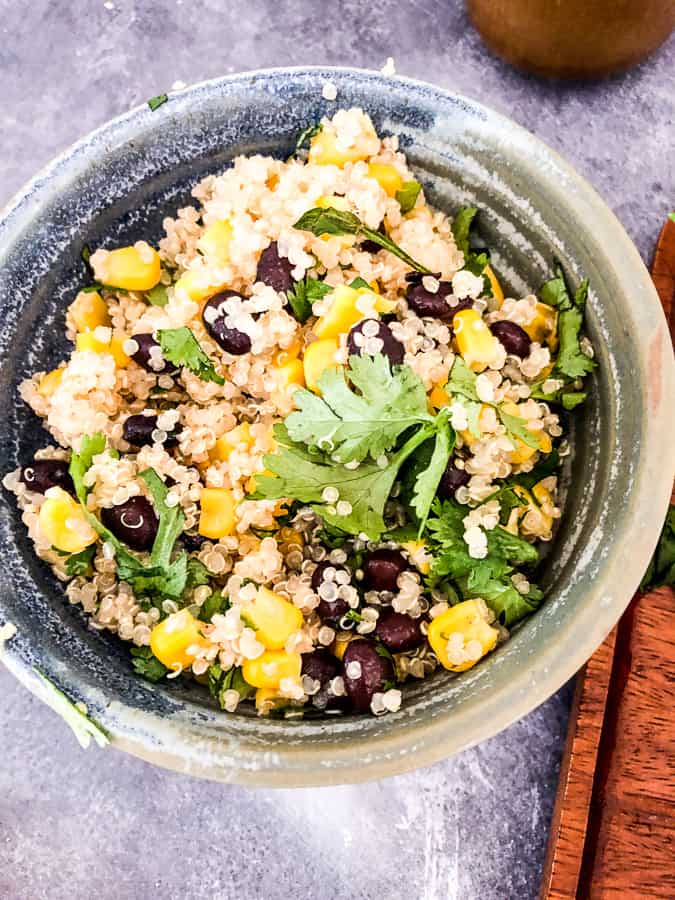 Corn and Black Bean Quinoa Salad 
