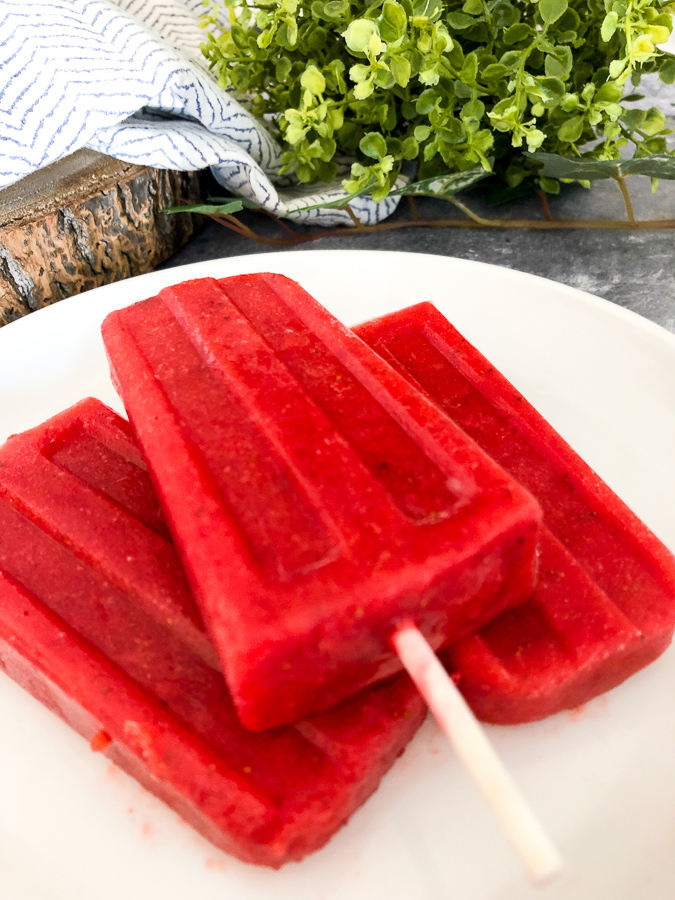Fresh Strawberry Ice Pops Recipe - Recipe Diaries