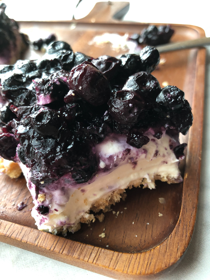 No Bake Blueberry Cheesecake 