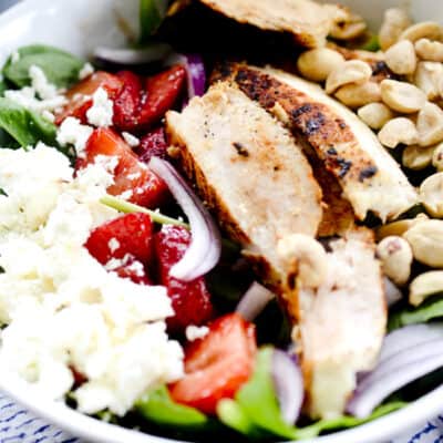 Strawberry Chicken Salad with Balsamic Dressing