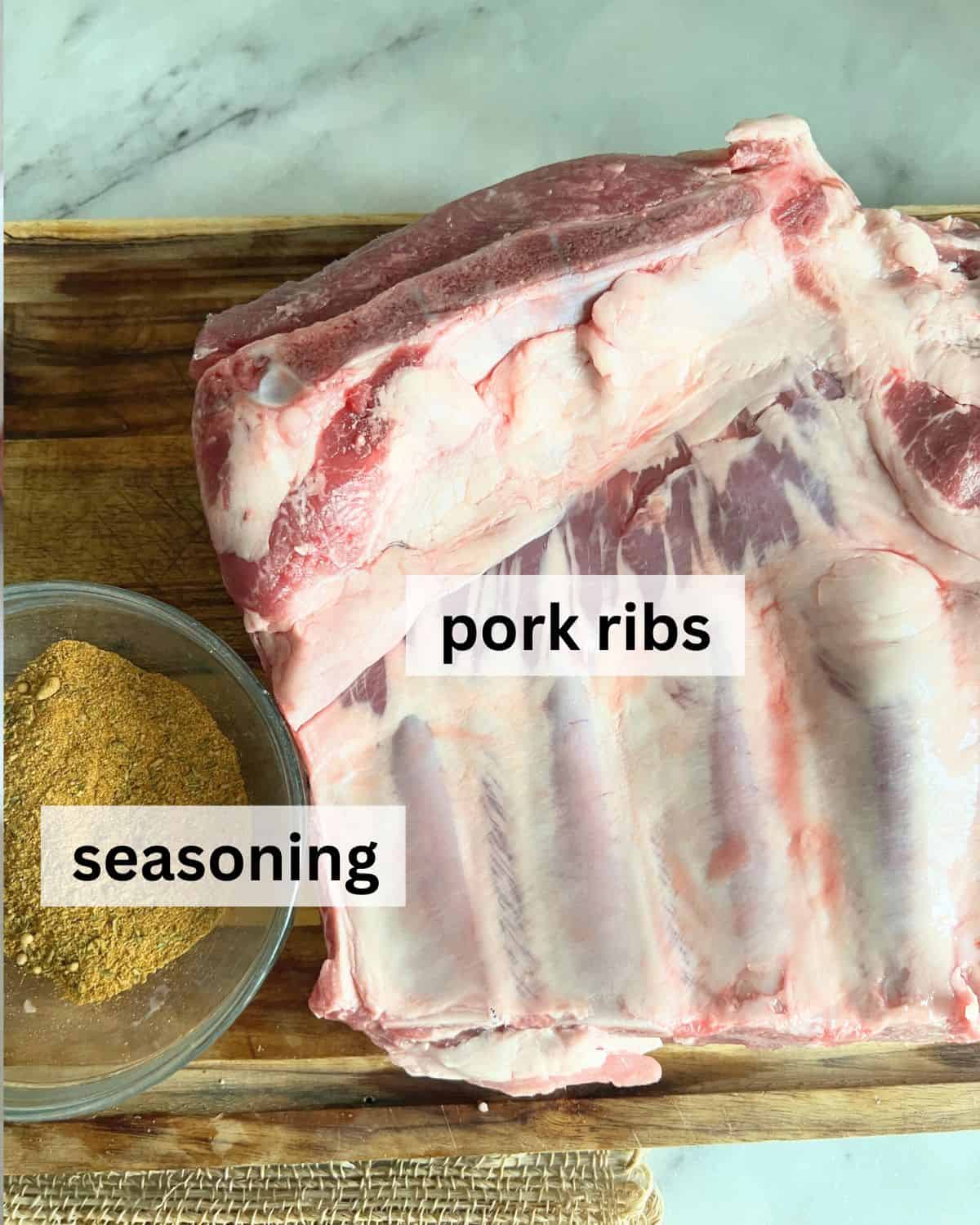 Ingredients Needed to make Smoked BBQ Ribs for Beginners. 