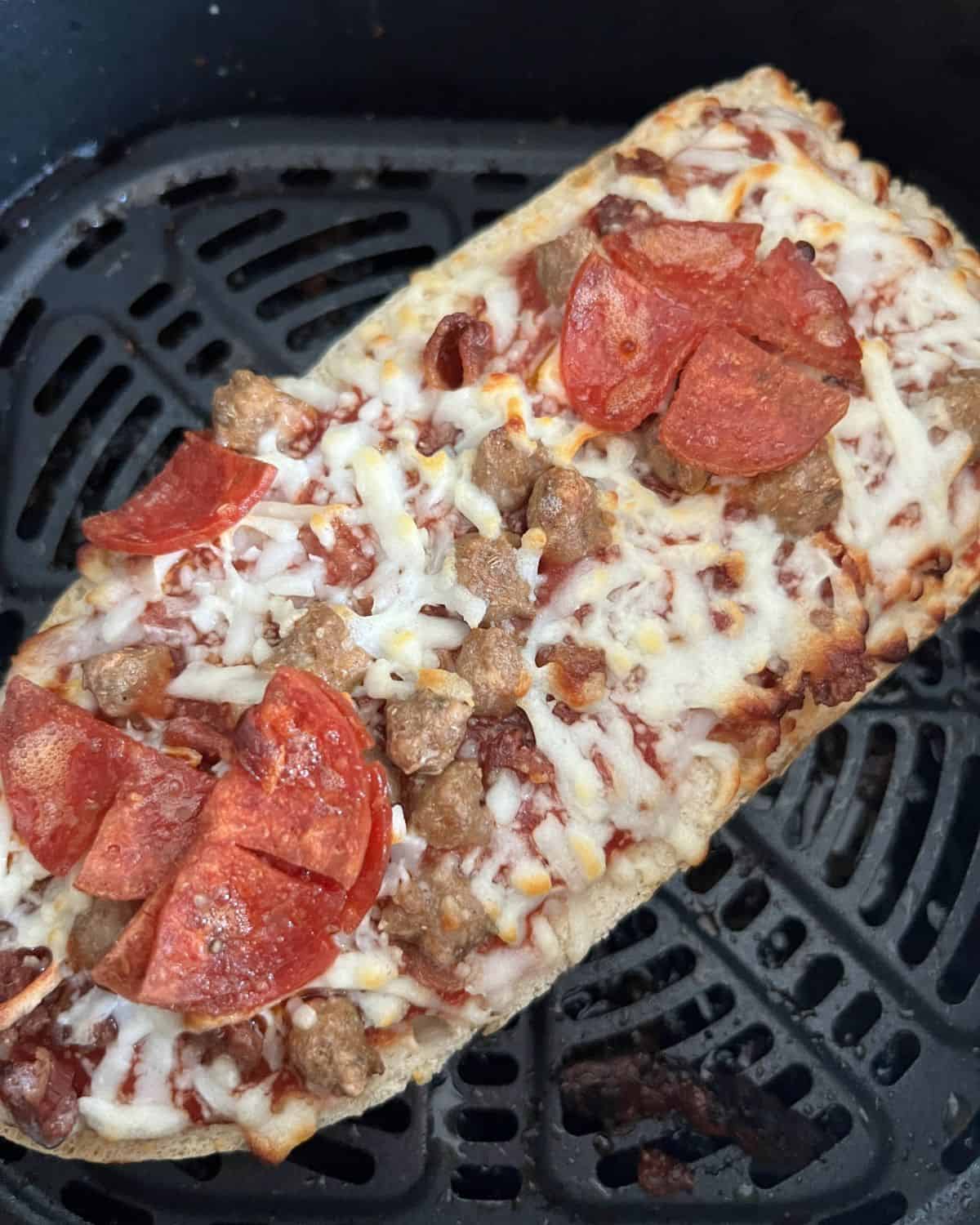 Air Fryer French Bread Pizza - Plain Chicken