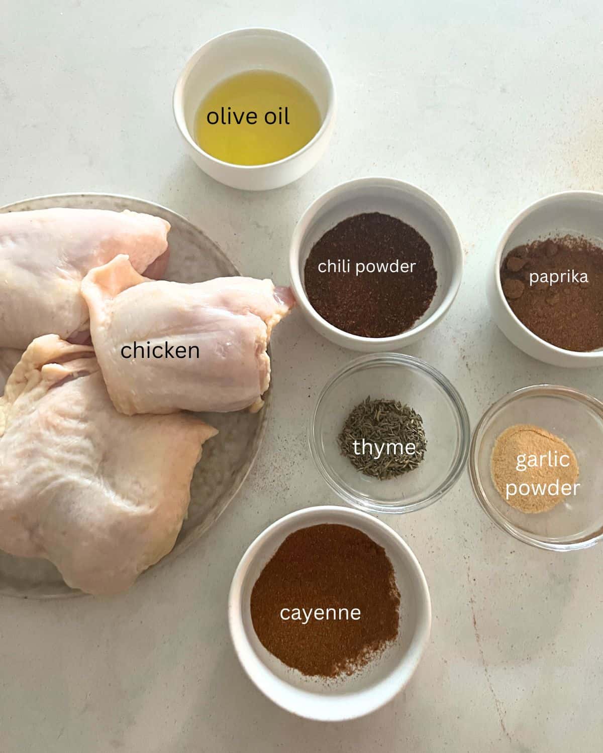 Ingredients Needed for Chicken thighs