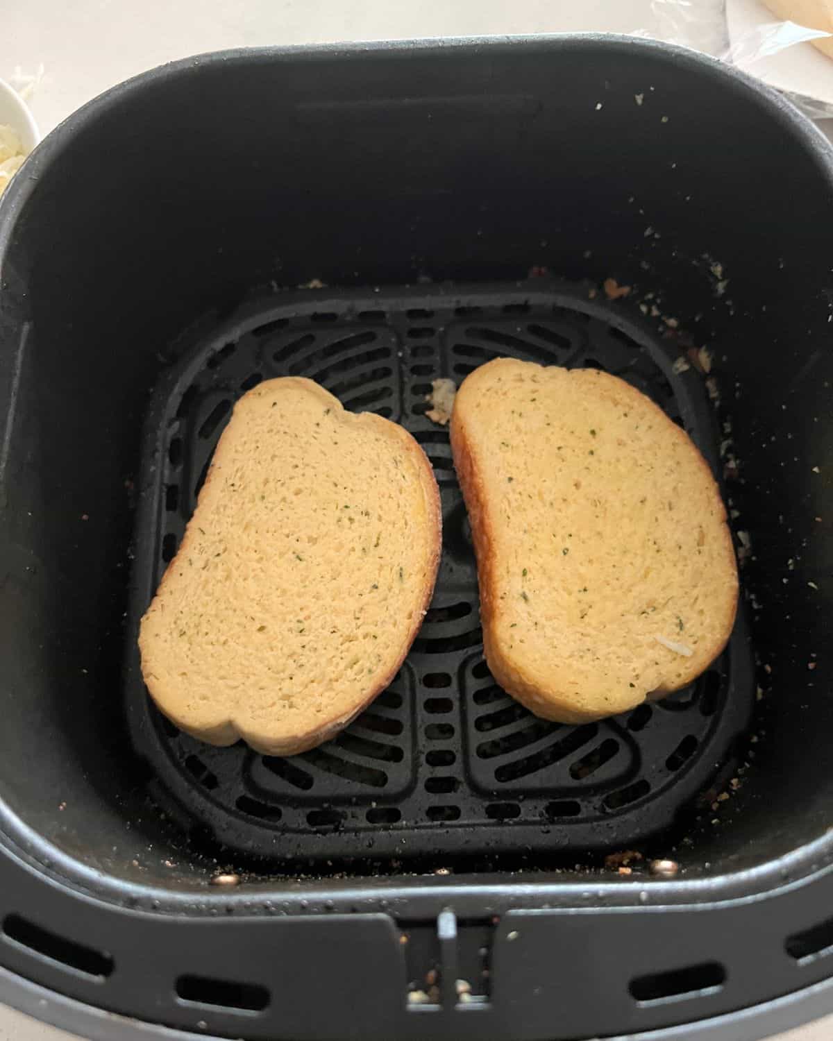 Texas Toast Garlic Bread in Air Fryer. 