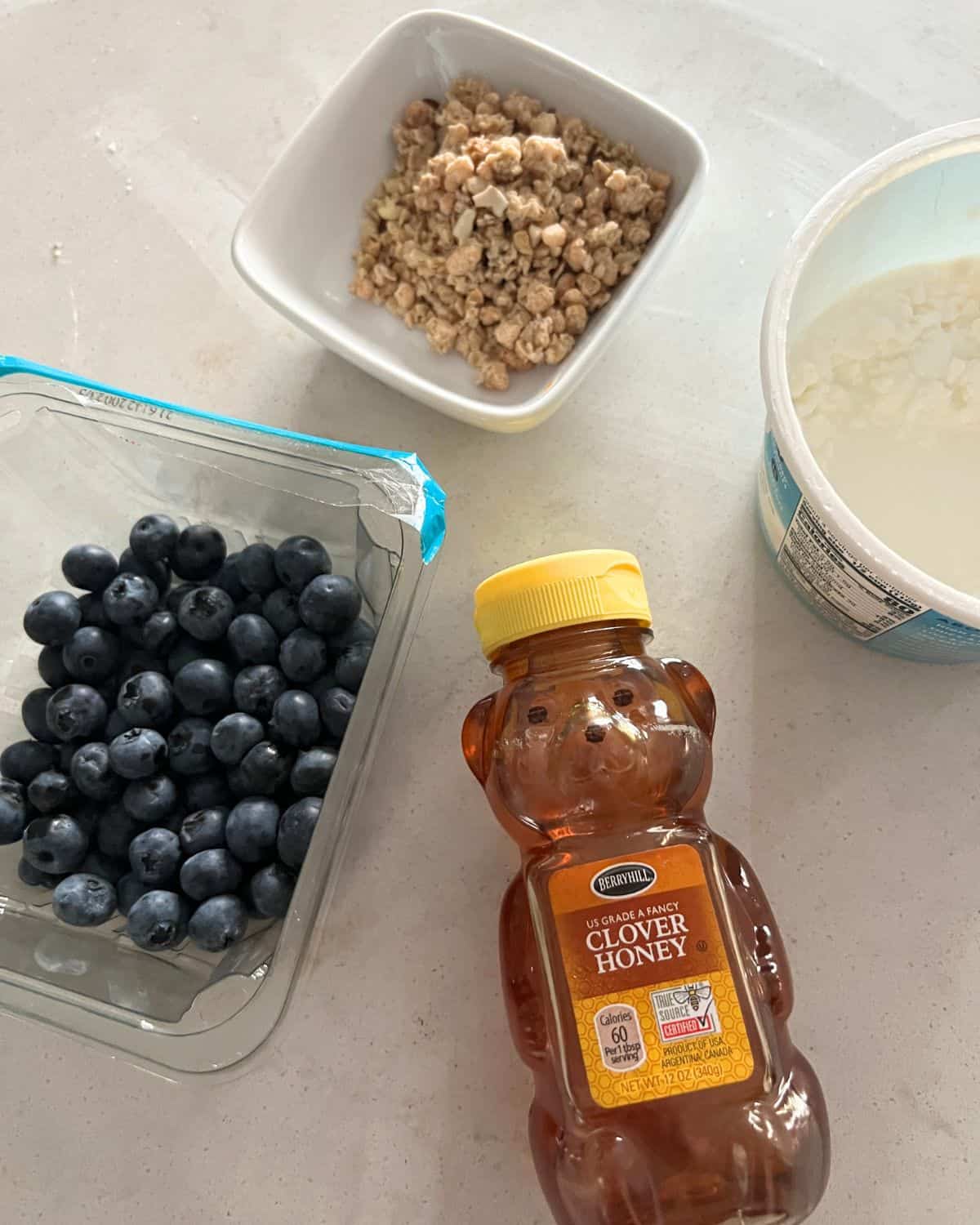 Ingredients Needed for Cottage Cheese Breakfast Bowls. 