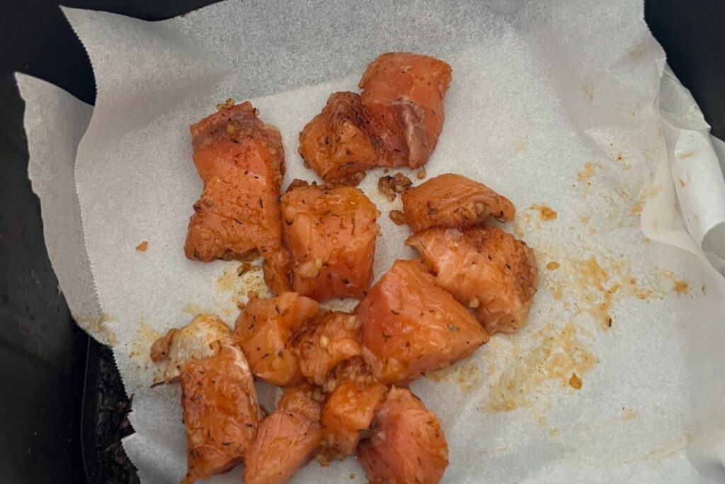 Air Fryer Salmon Bites Tiktok Recipe Diaries