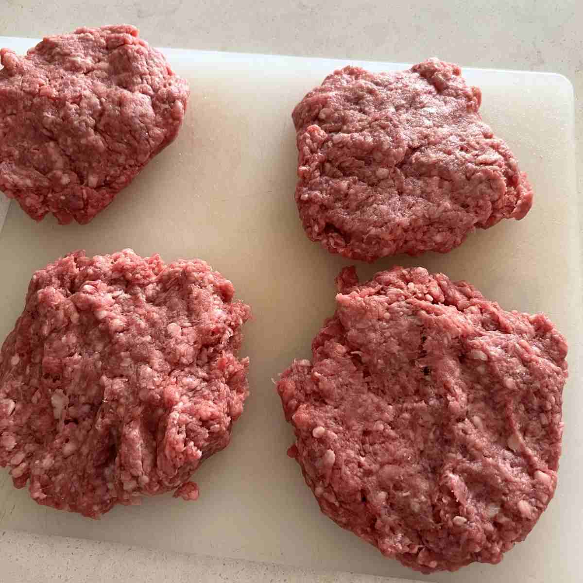 Ingredients needed for Blackstone burgers. 