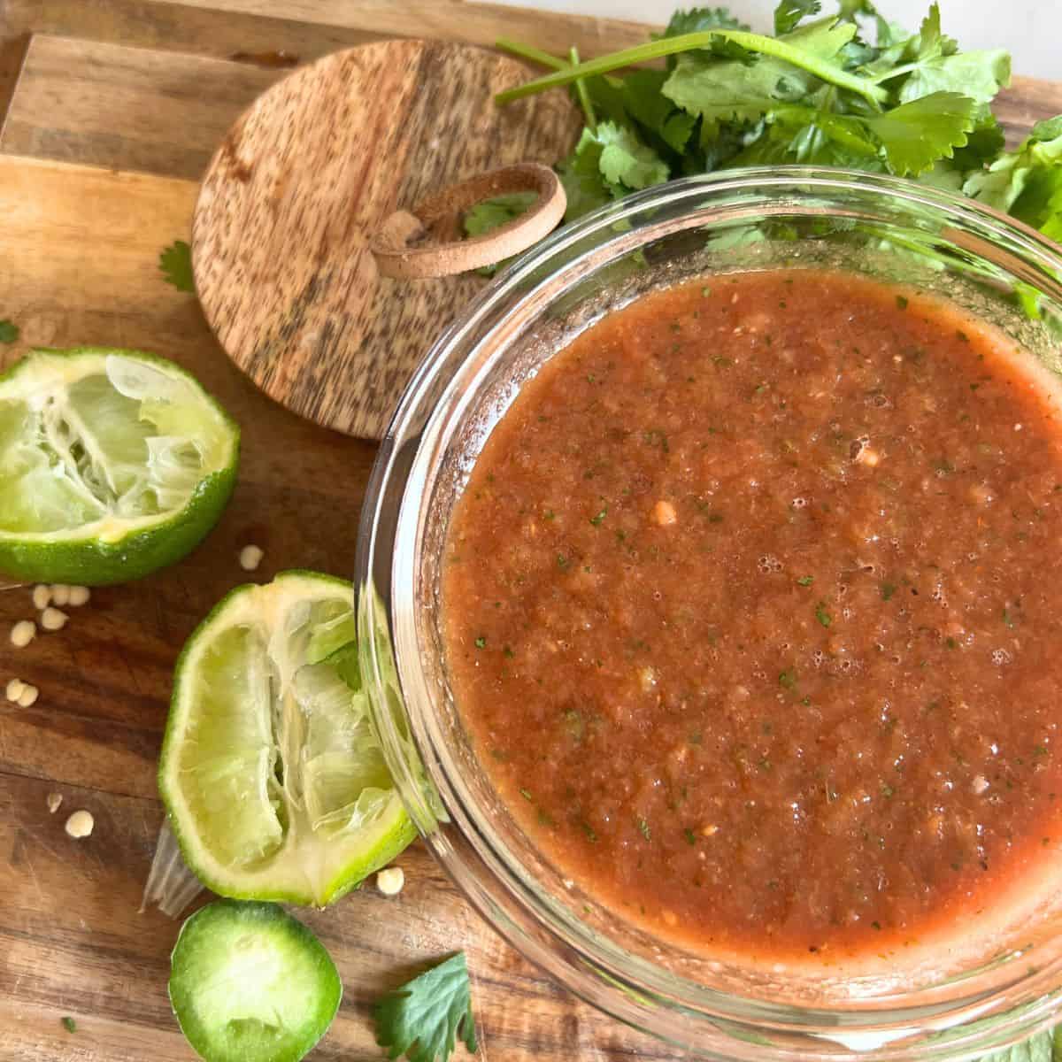 Low sodium Blender salsa might be the best salsa and easiest salsa I've ever made , plus this salsa is very low in salt.
