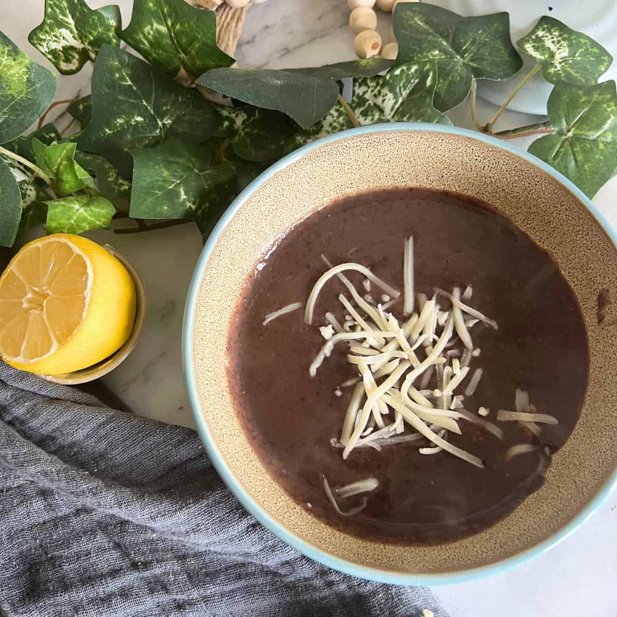 Hearty and spicy Black Bean soup that tastes just like Panera Bread. 0 Weight Watchers points. 