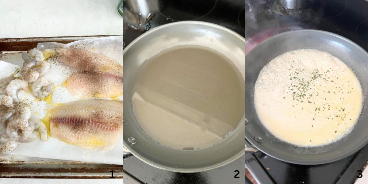How to make olive garden tilapia and shrimp.