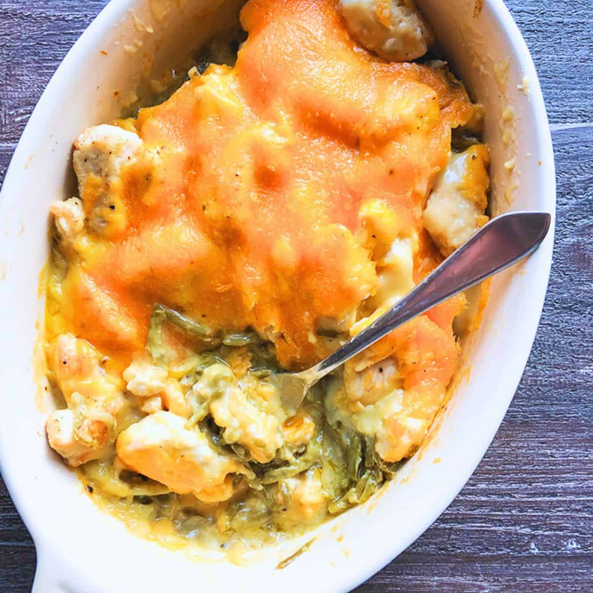 This casserole recipe was my favorite dish growing up as a kid, that I always loved to eat. It's great for a potluck and it's classic comfort food. My Dad would make it the best.