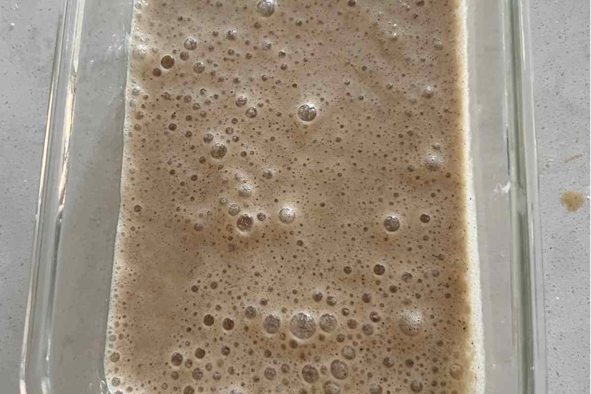 Egg white pancake batter.