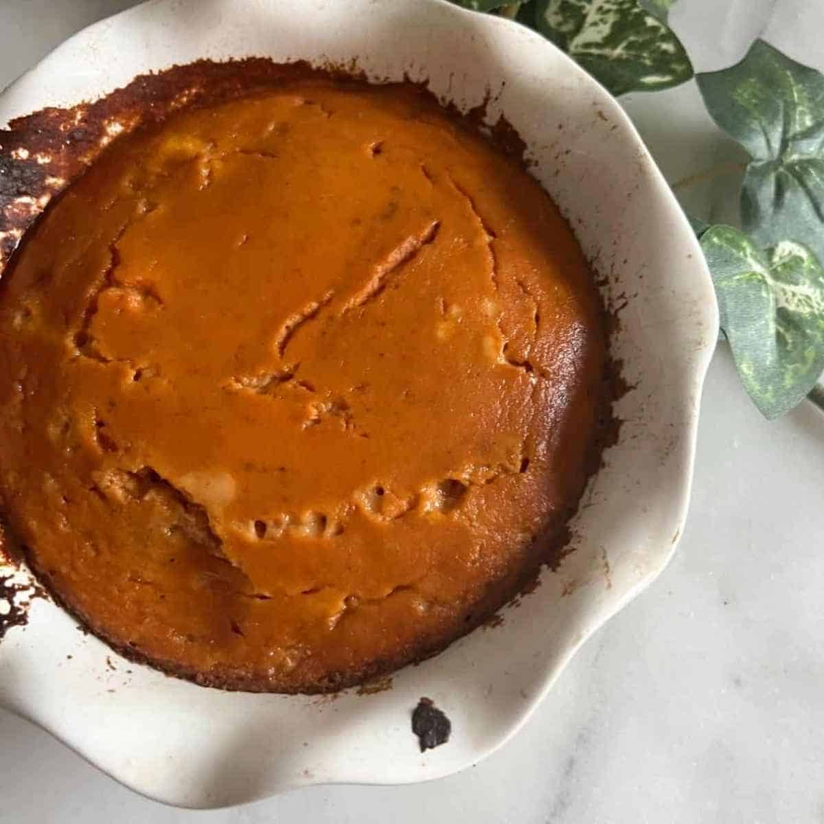 Weight watchers crustless pumpkin pie.
