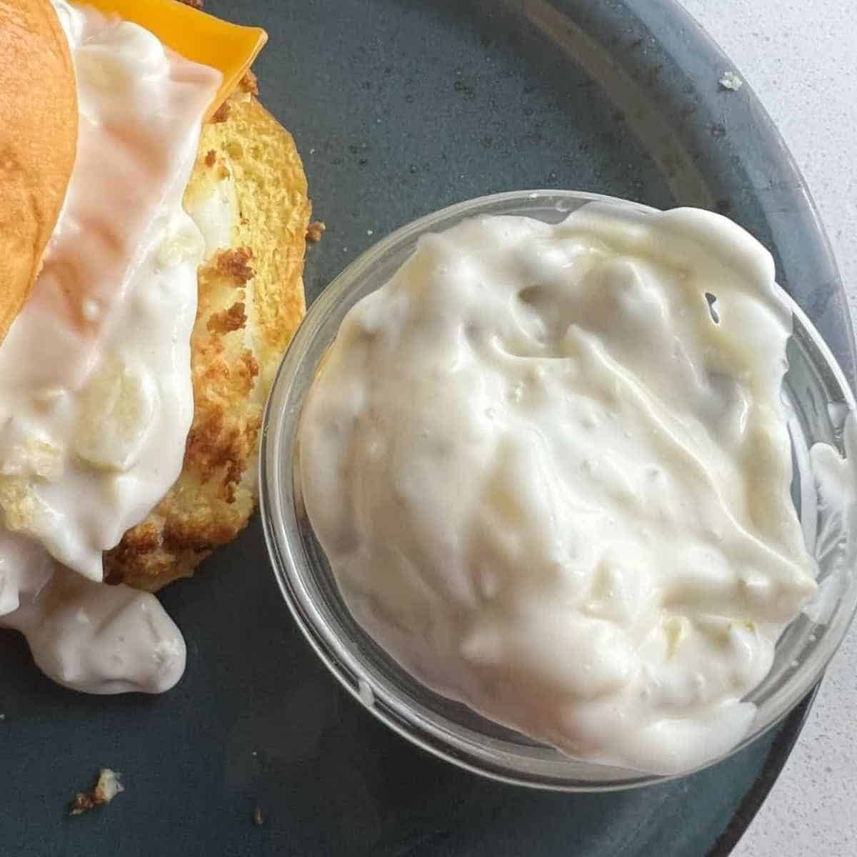 Easy homemade tartar sauce with 3 ingredients.