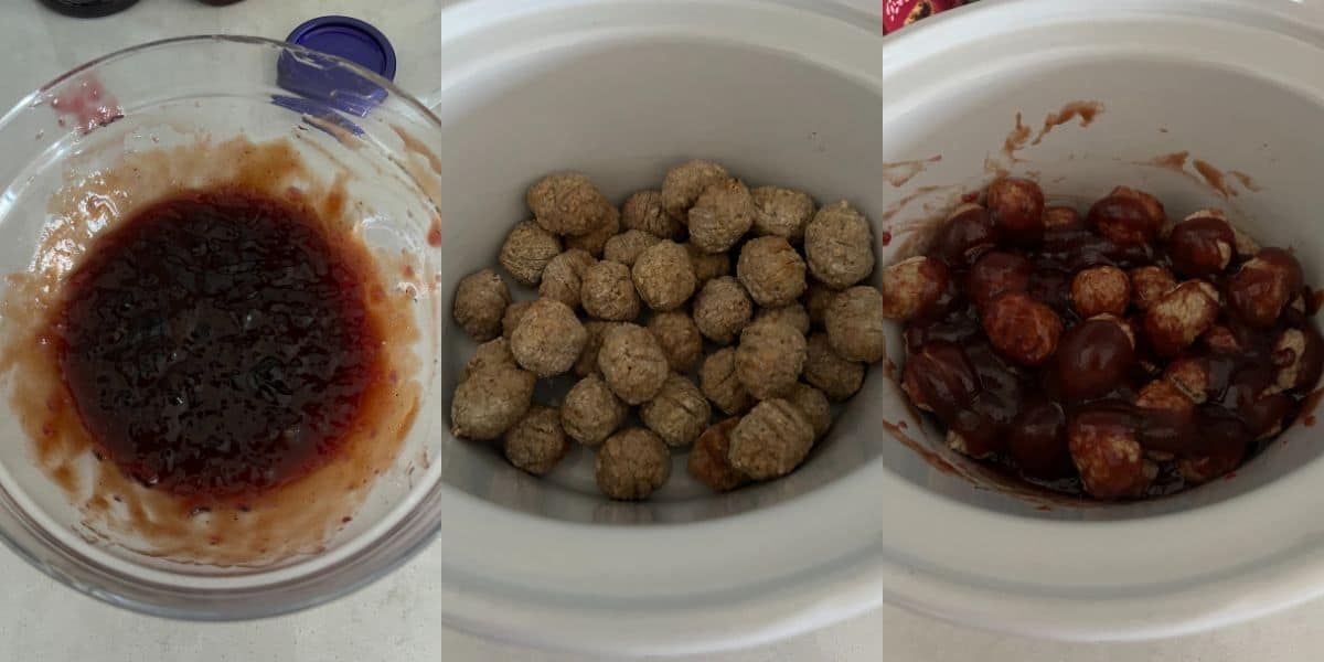 How to make slow cooker turkey meatballs with sweet and sour sauce. 