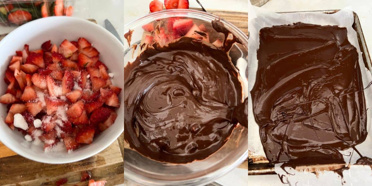 How to make Strawberry Salsa with Chocolate Chips.