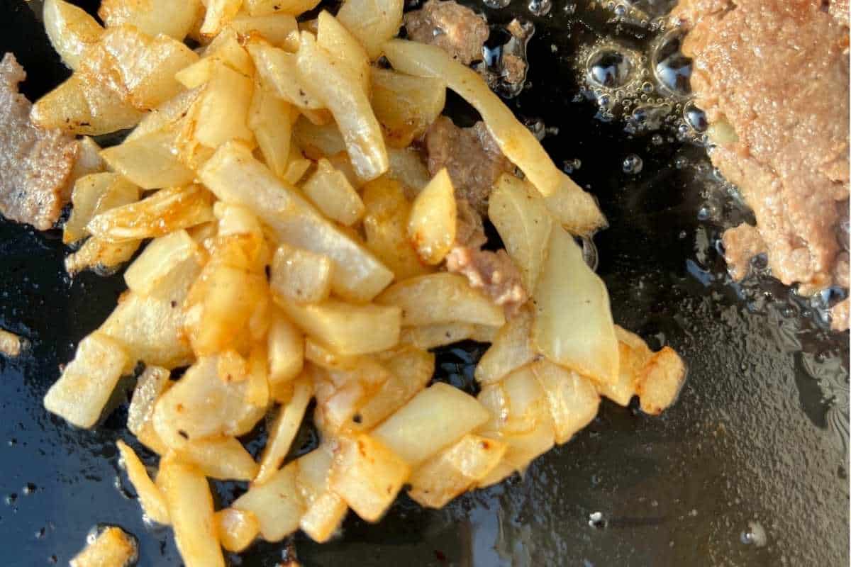 How to make Philly Cheesesteaks step 1.