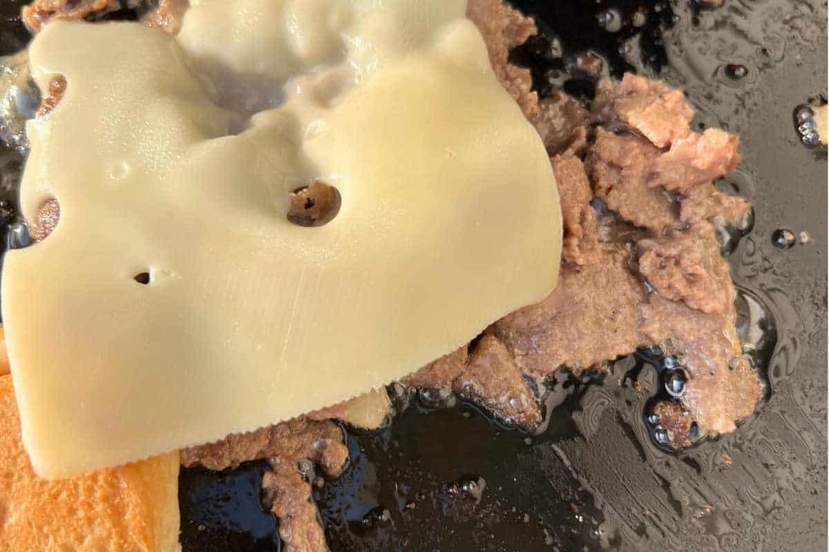How to make Philly Cheesesteaks step 3.
