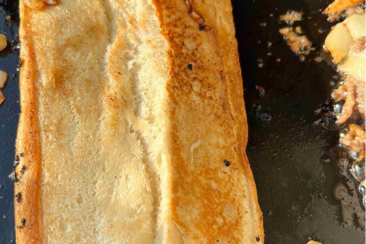 How to make Philly Cheesesteaks step 4.