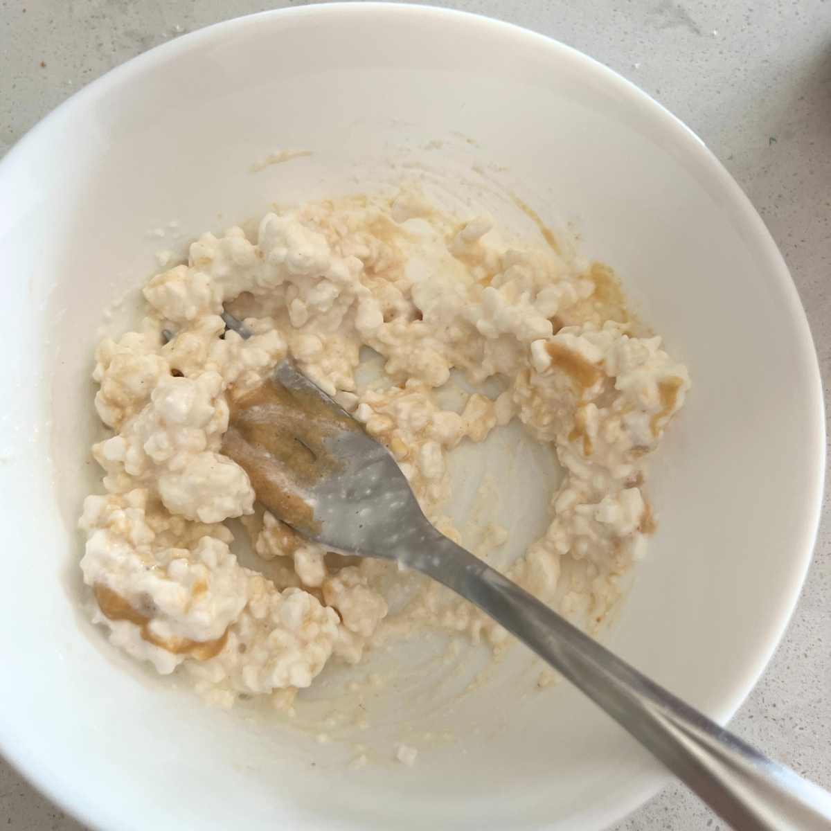 Bethenny Frankels Tomato Sandwich cottage cheese mixture.