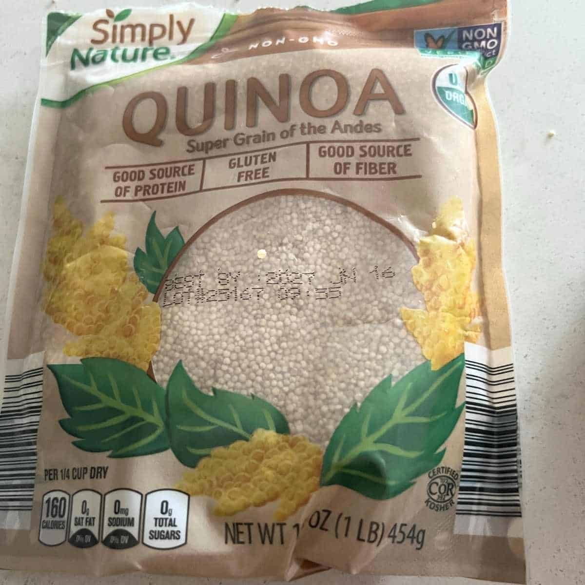 Ingredients needed for Instant Pot Quinoa. 