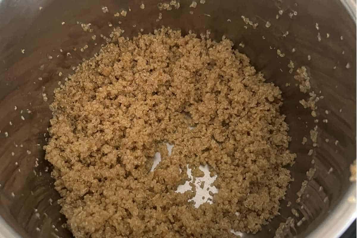 Cooked Quinoa in an Instant POt. 