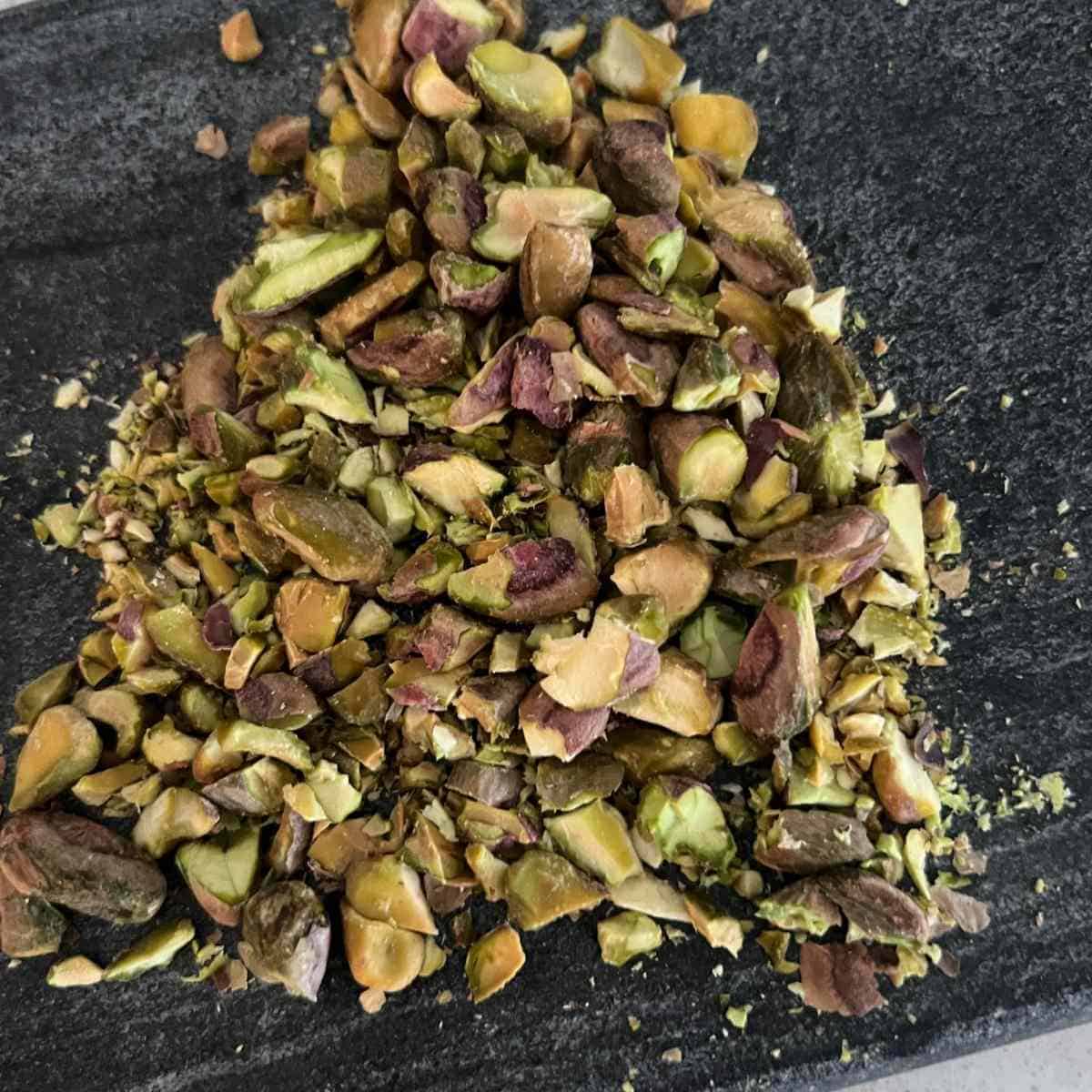 Crushed up pistachios.
