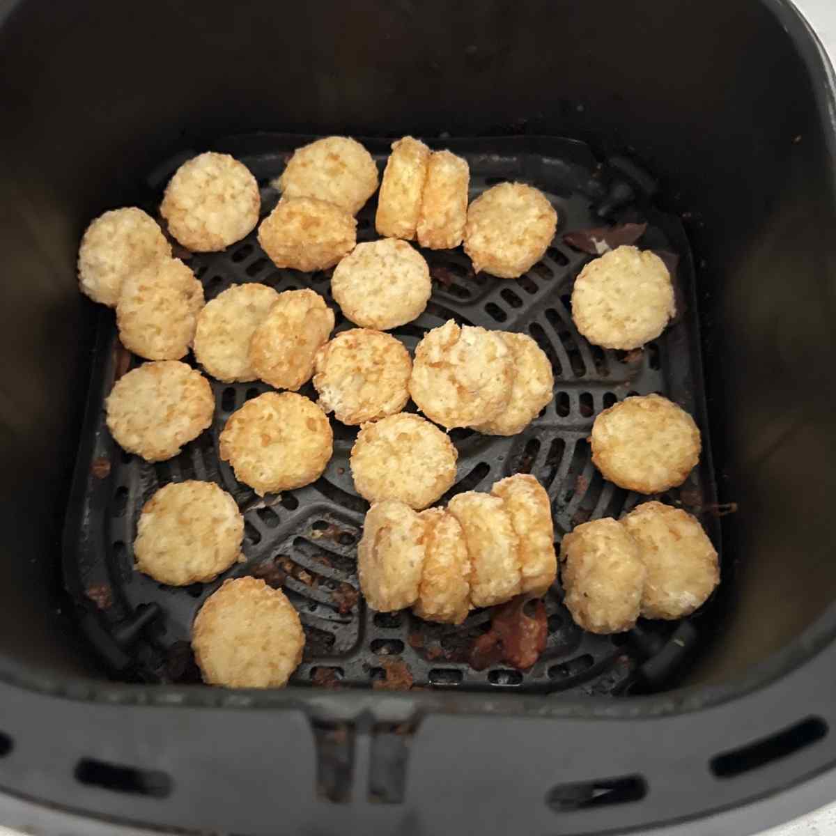 Air fried crispy rounds for potato oles. 