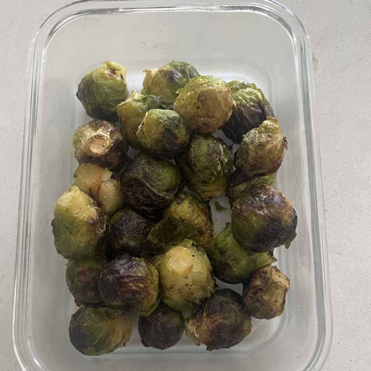 Air fryer frozen brussel sprouts.