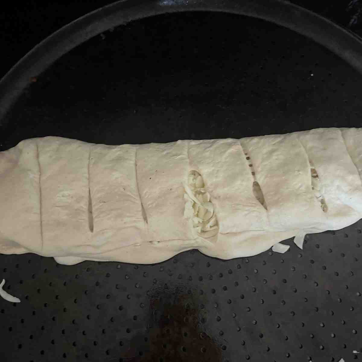 Cheese sticks cut into 8 slices. 