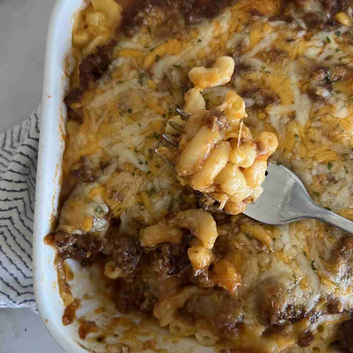 Viral recipe for mac and cheese lasagna on Tiktok.