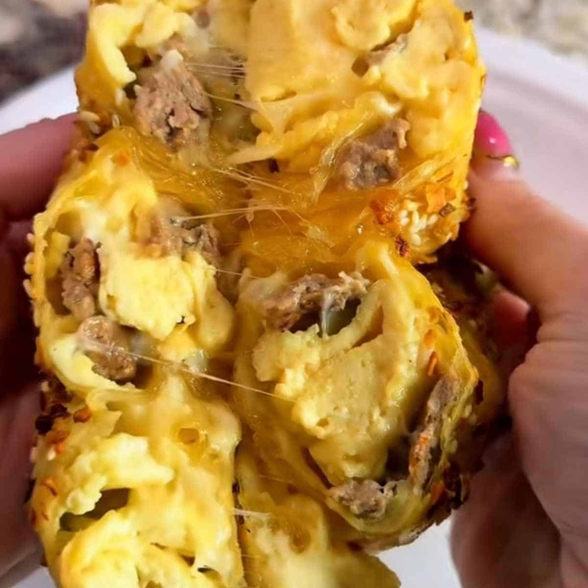 Viral rice paper bagel trend.
