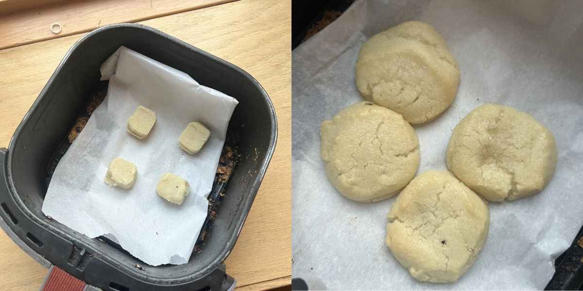 How to make cookie dough in air fryer.