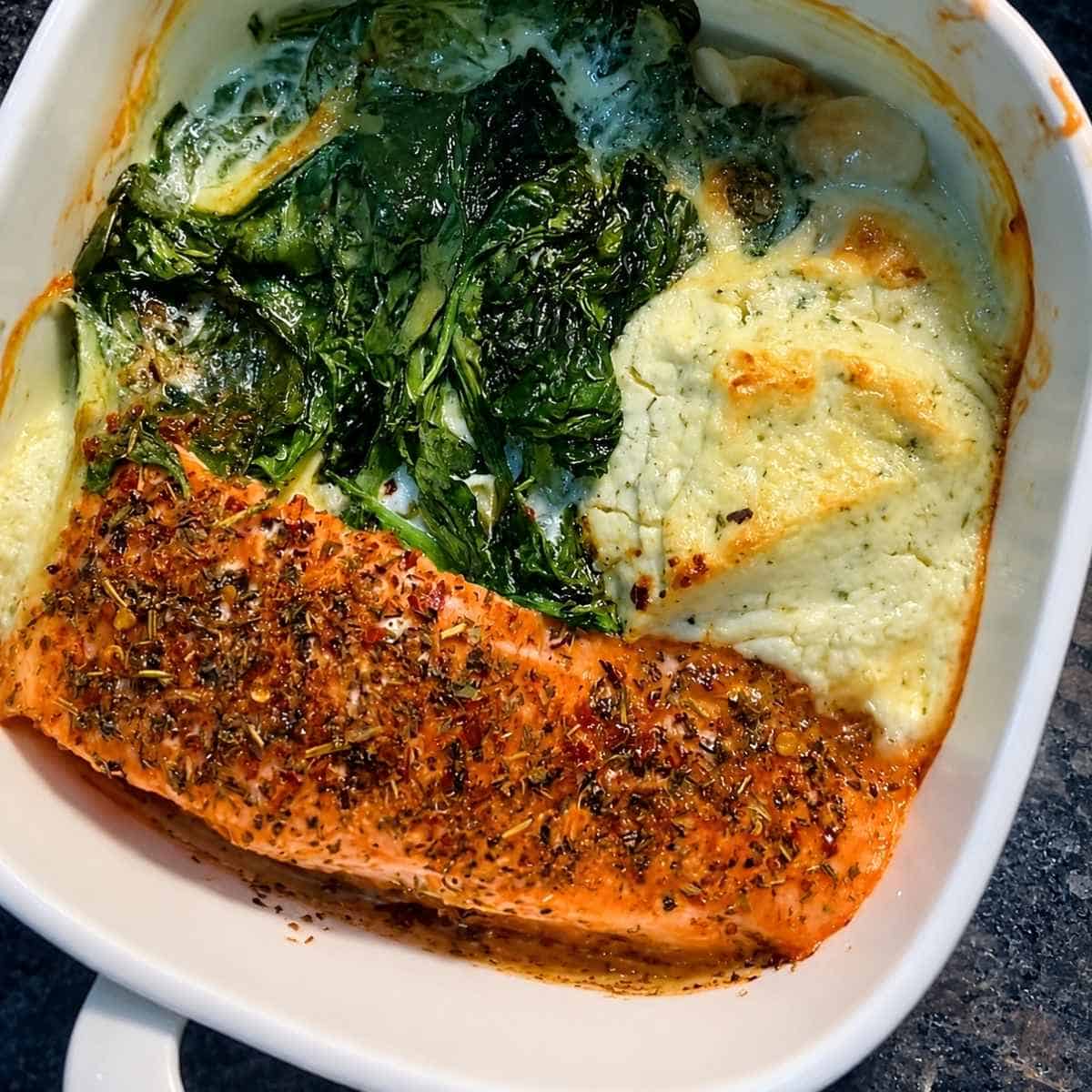 How to make One Pan Boursin Salmon Pasta. 