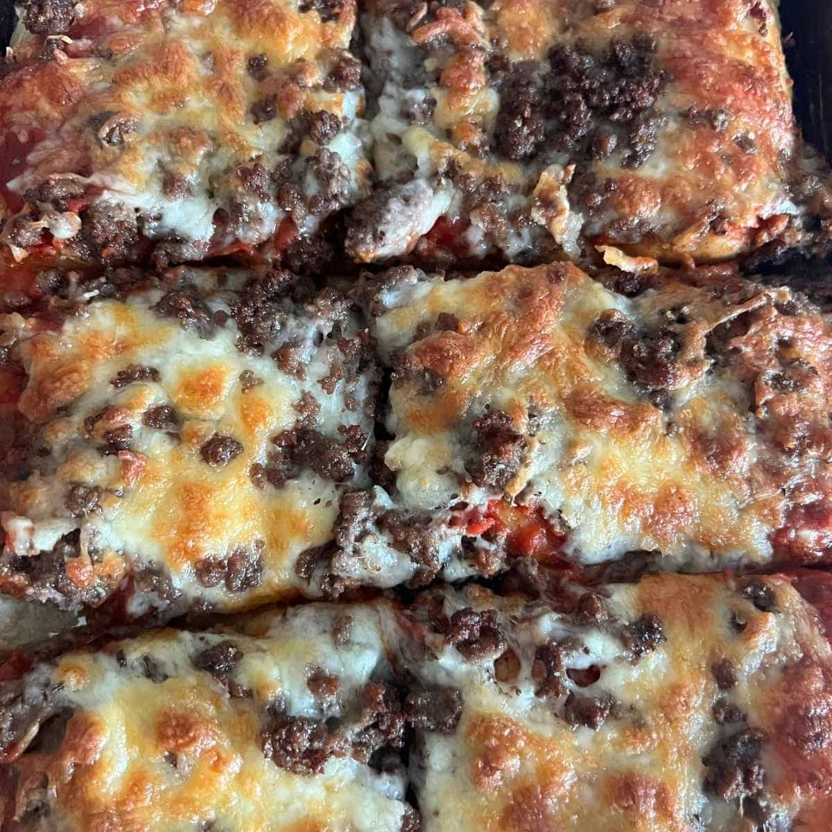 Copycat school lunch pizza recipe.