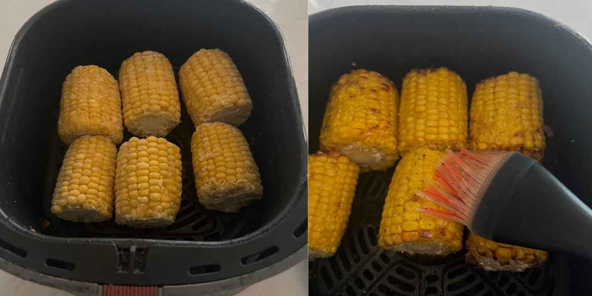 How to make frozen corn on the cob in air fryer. 