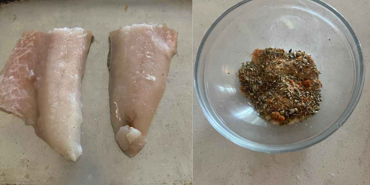 How to make baked walleye in the oven with seasoning.