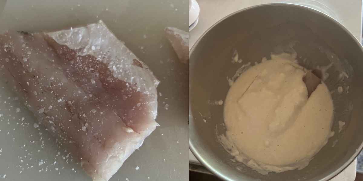 Wet batter for walleye.