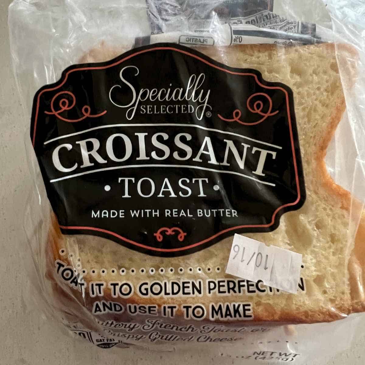 Specially selected Aldi croissant toast.